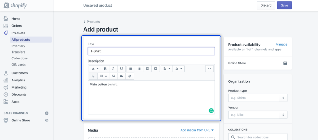 3 1 How to List Your First Product on Shopify 5