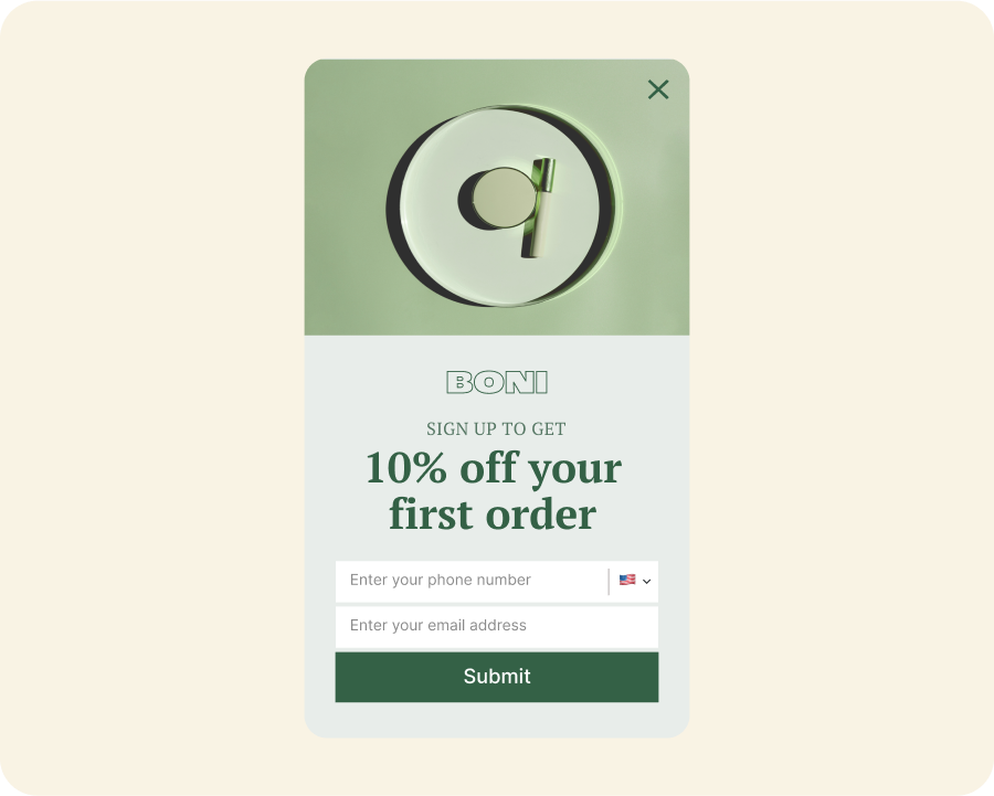 Collect Email & SMS Subscribers